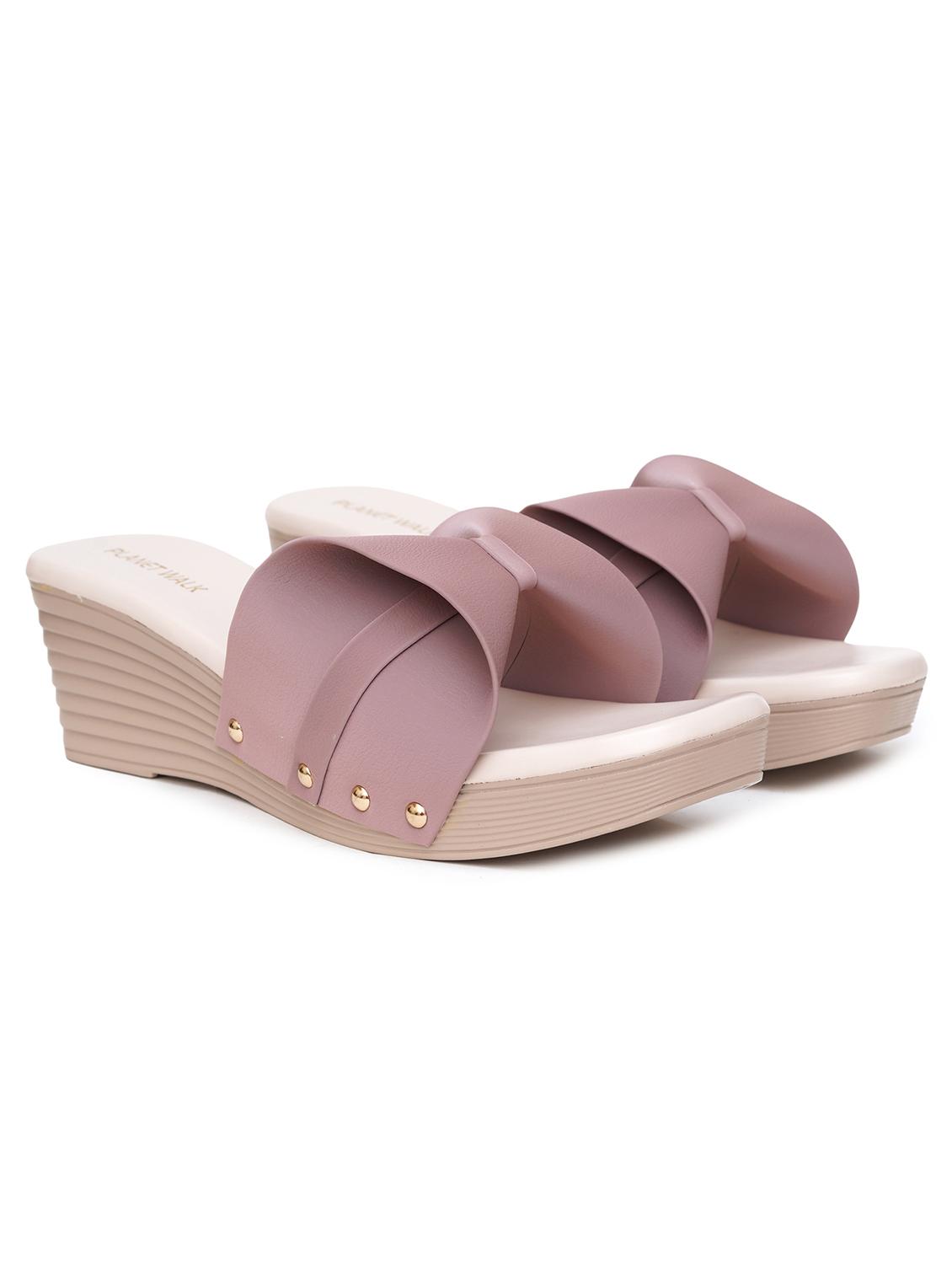 women beige slip on wedges - 21613855 - Standard Image - 1