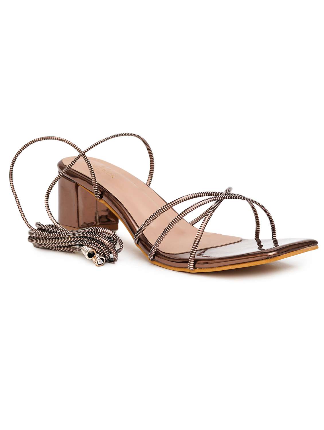women copper gladiators sandal
