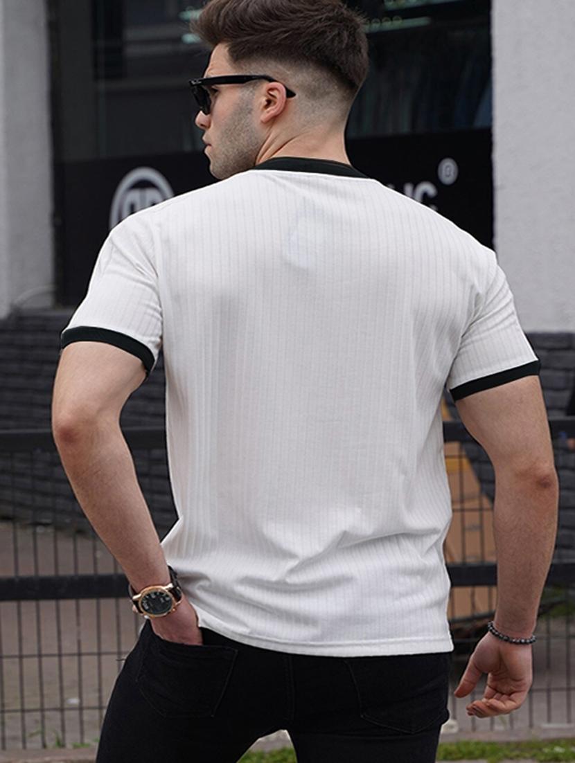 men short sleeves plain t-shirt - 21614005 - Standard Image - 1