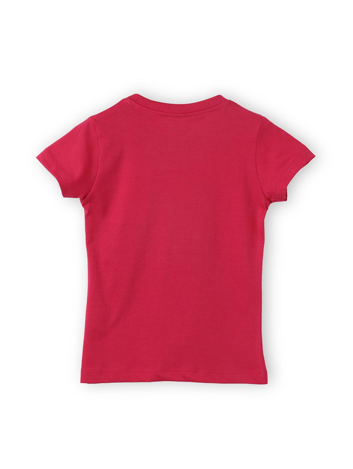 girls front print short sleeve t-shirt - 21614154 -  Standard Image - 1