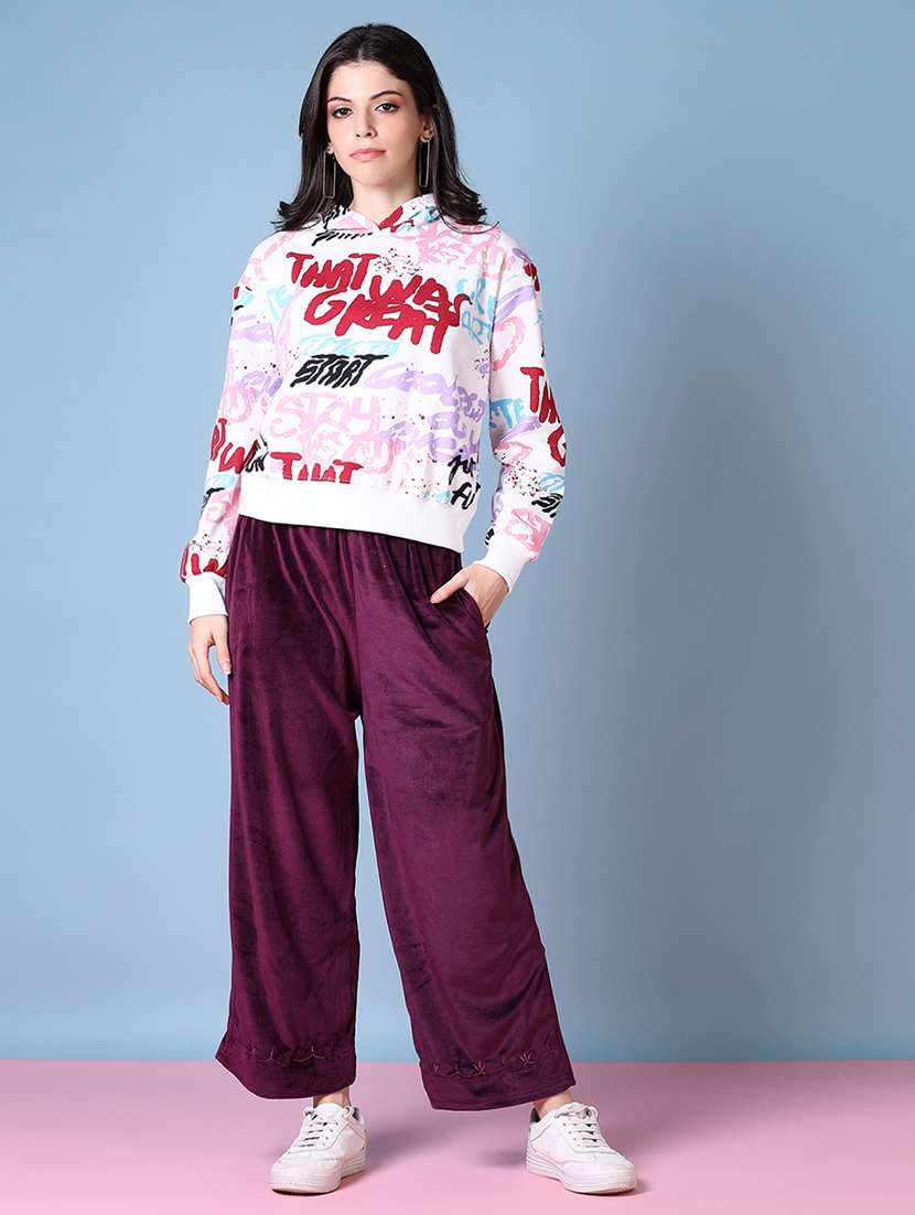 women solid winter wear palazzo - 21615673 -  Standard Image - 4