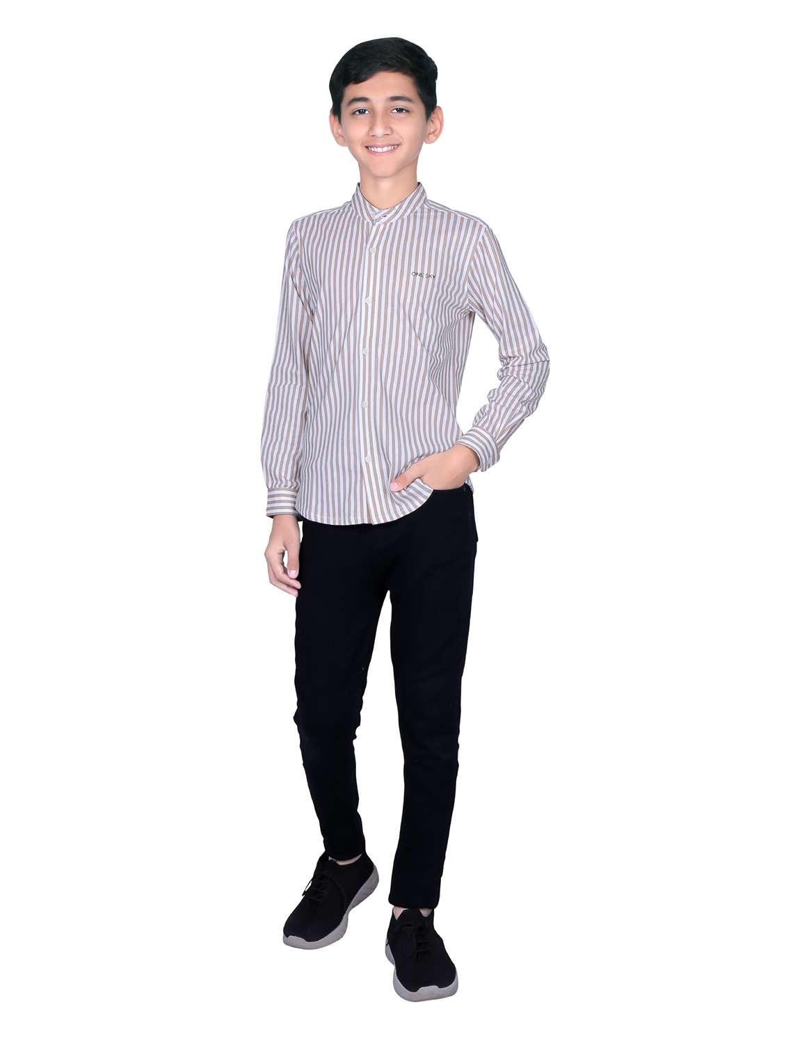 boys striped printed long sleeves shirt - 21615997 -  Standard Image - 4