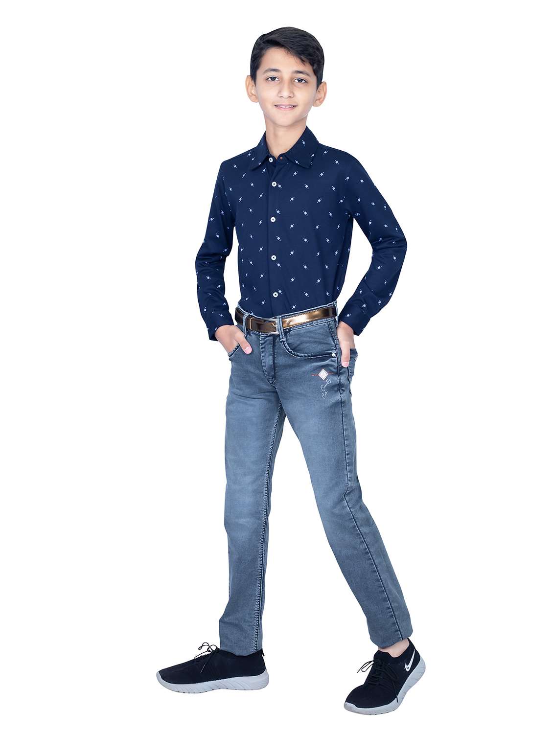 boys printed long sleeves shirt - 21616000 - Standard Image - 4