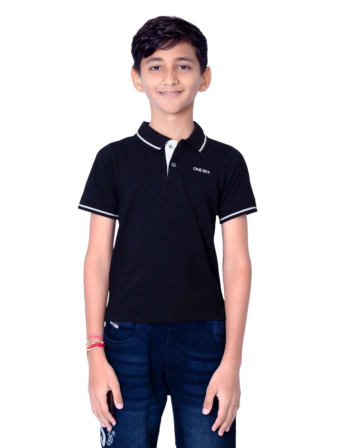 boys solid short sleeves polo t-shirt