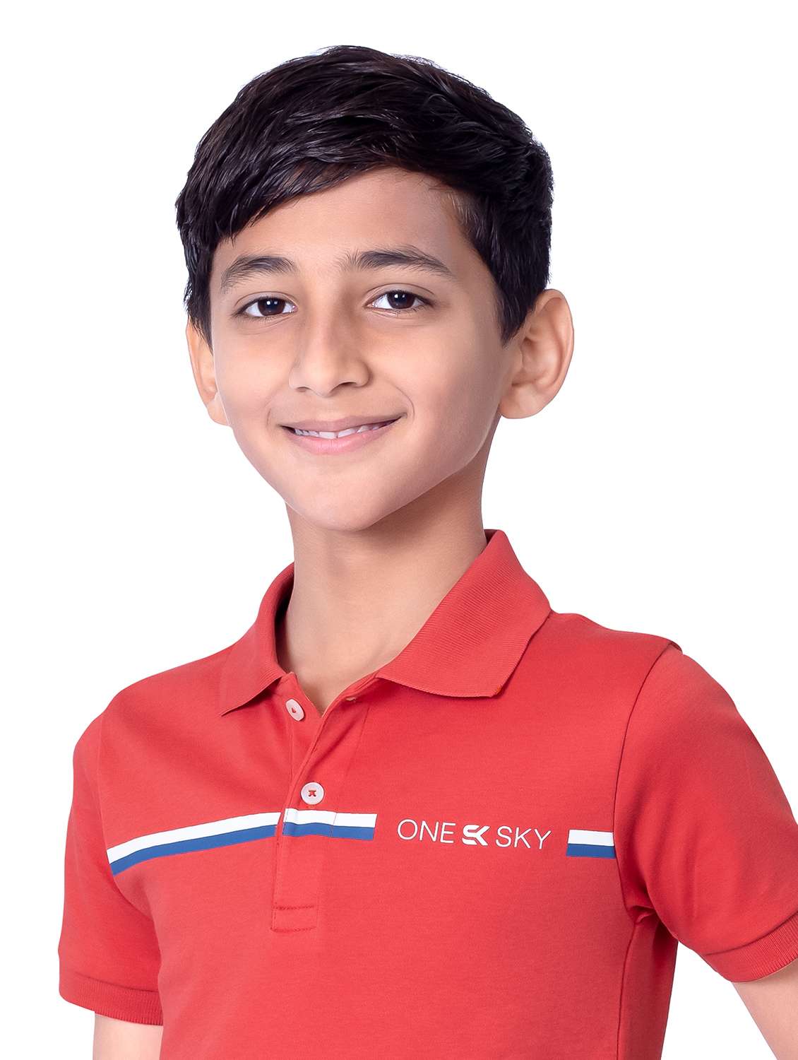 boys chest striped short sleeves polo t-shirt - 21617044 -  Standard Image - 4