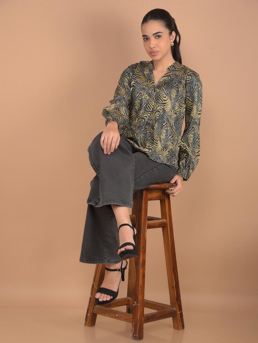 women abstract printed regular top - 21617420 - Standard Image - 4