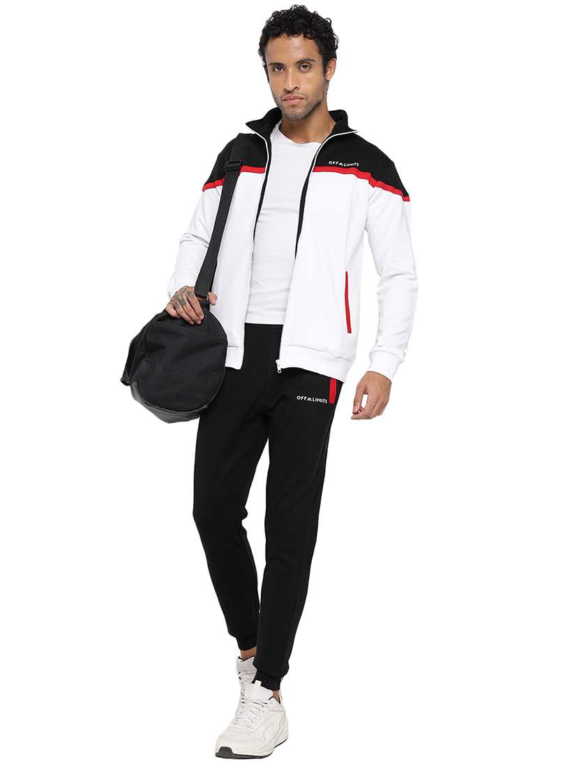 men color block long sleeves tracksuit - 21617463 -  Standard Image - 1