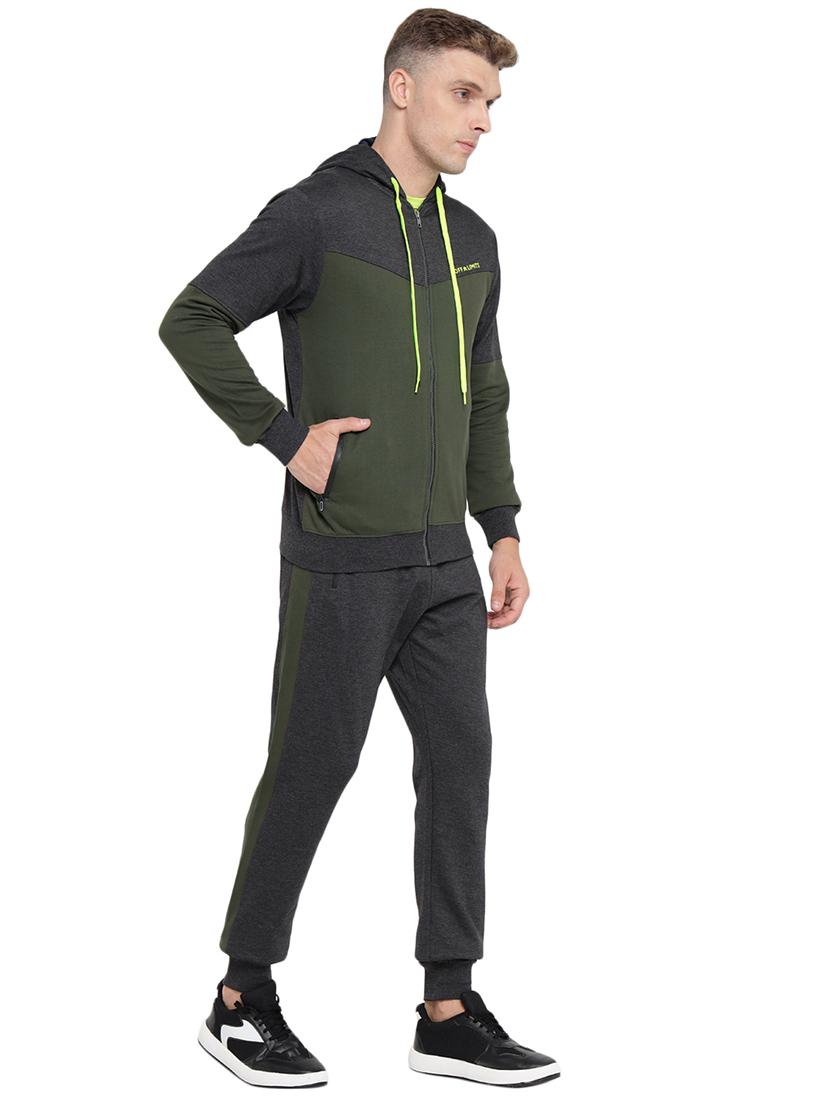 men color block long sleeves track suit - 21617467 -  Standard Image - 1