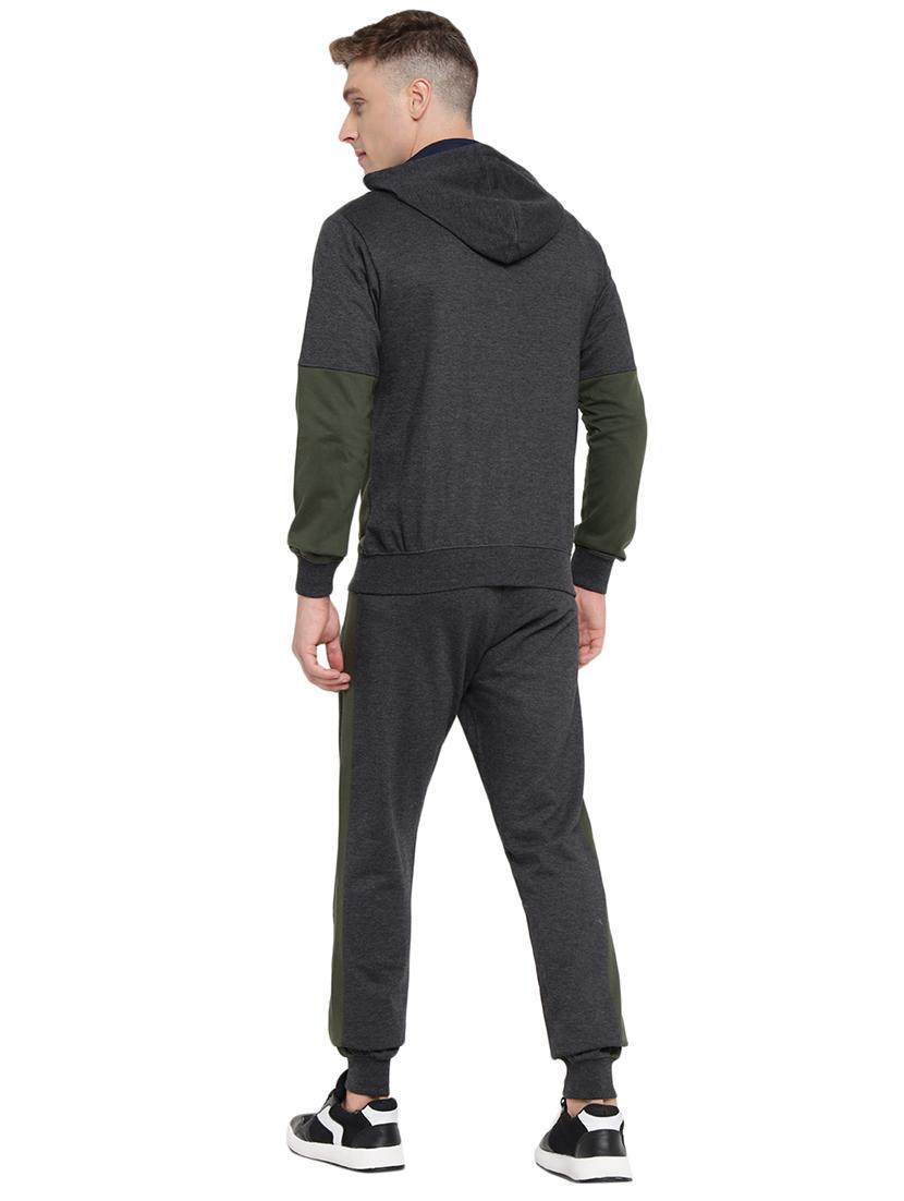 men color block long sleeves track suit - 21617467 - Standard Image - 4