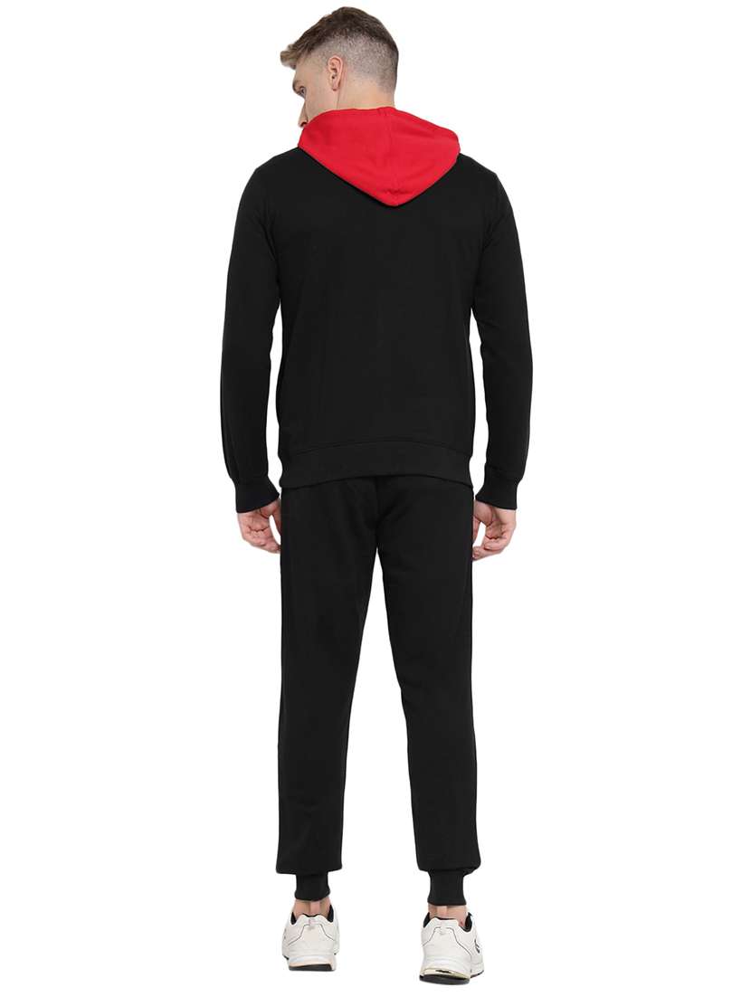 men color block hooded tracksuit - 21617468 -  Standard Image - 4