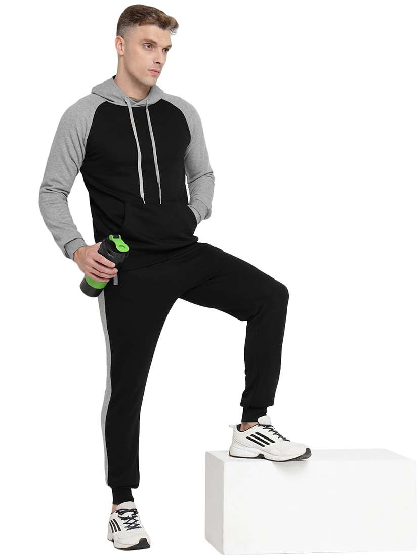 men color block hooded tracksuit - 21617470 - Standard Image - 1