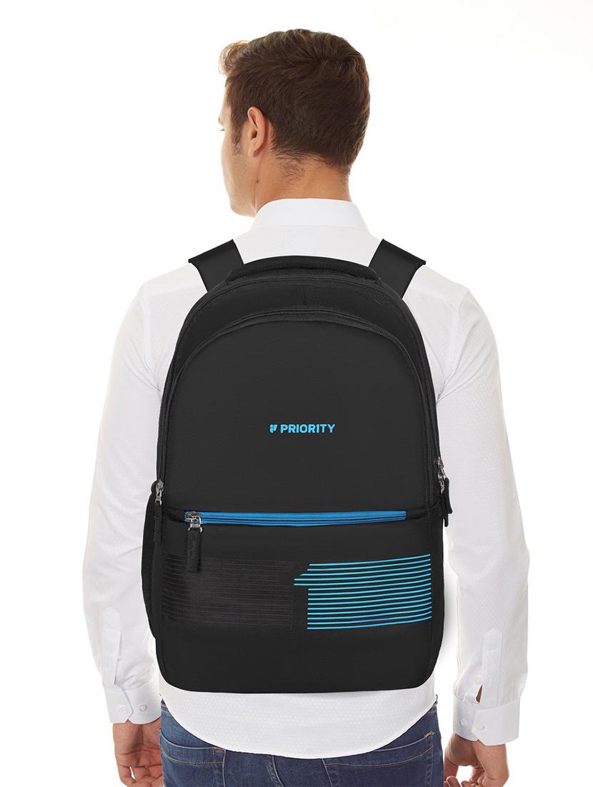 men black adjustable straps backpack - 21617499 - Standard Image - 4