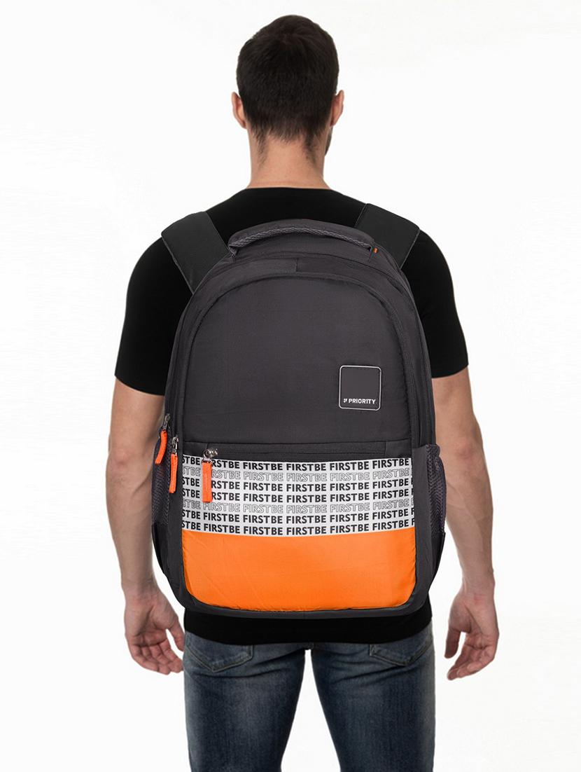 men black adjustable straps backpack - 21617552 - Standard Image - 4