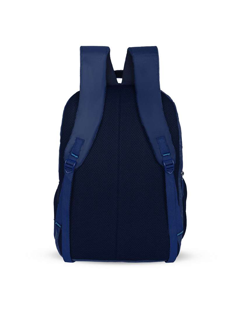 men navy blue adjustable straps backpack - 21617559 -  Standard Image - 1