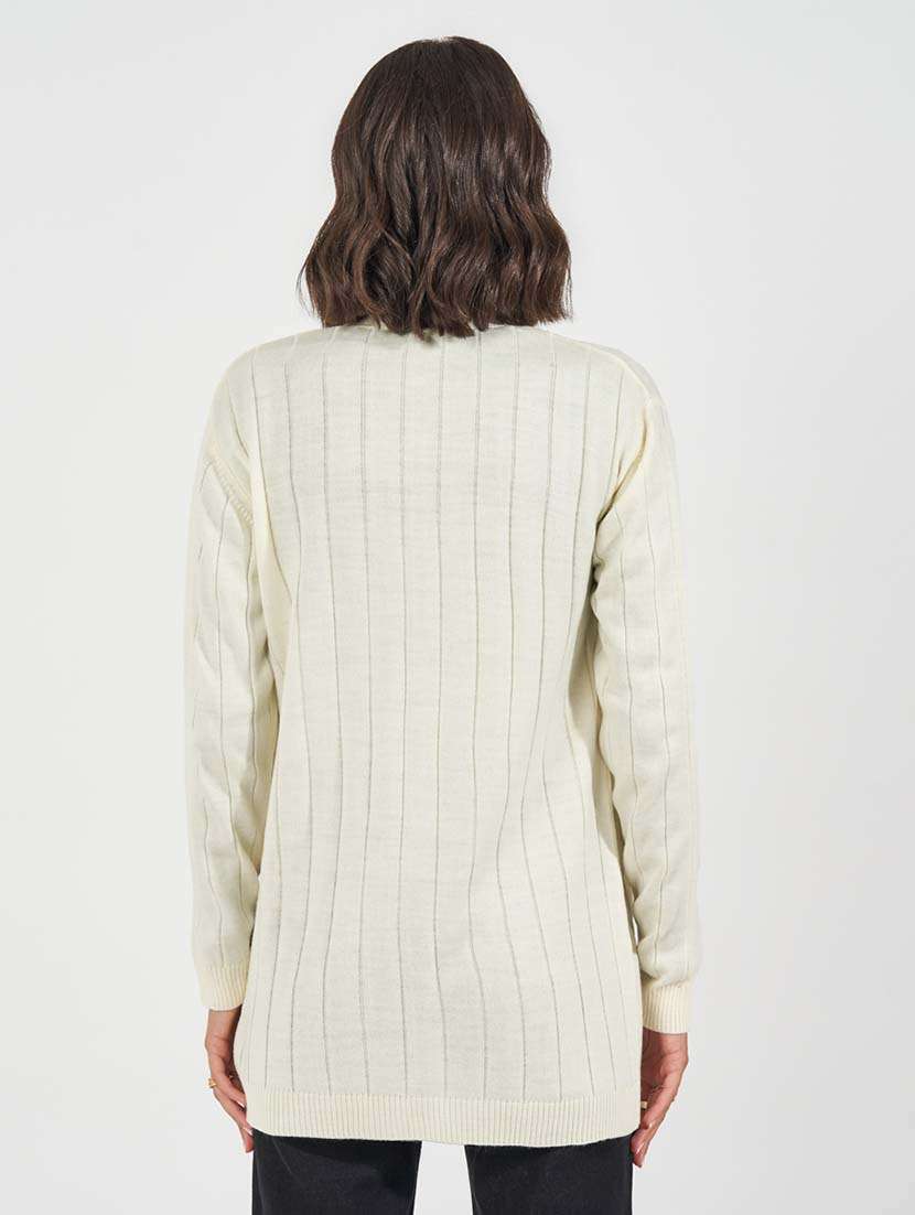 women self design long sleeve cardigan - 21618053 -  Standard Image - 1