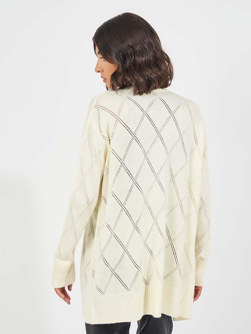 women self design long sleeve winter shrug - 21618054 - Standard Image - 1
