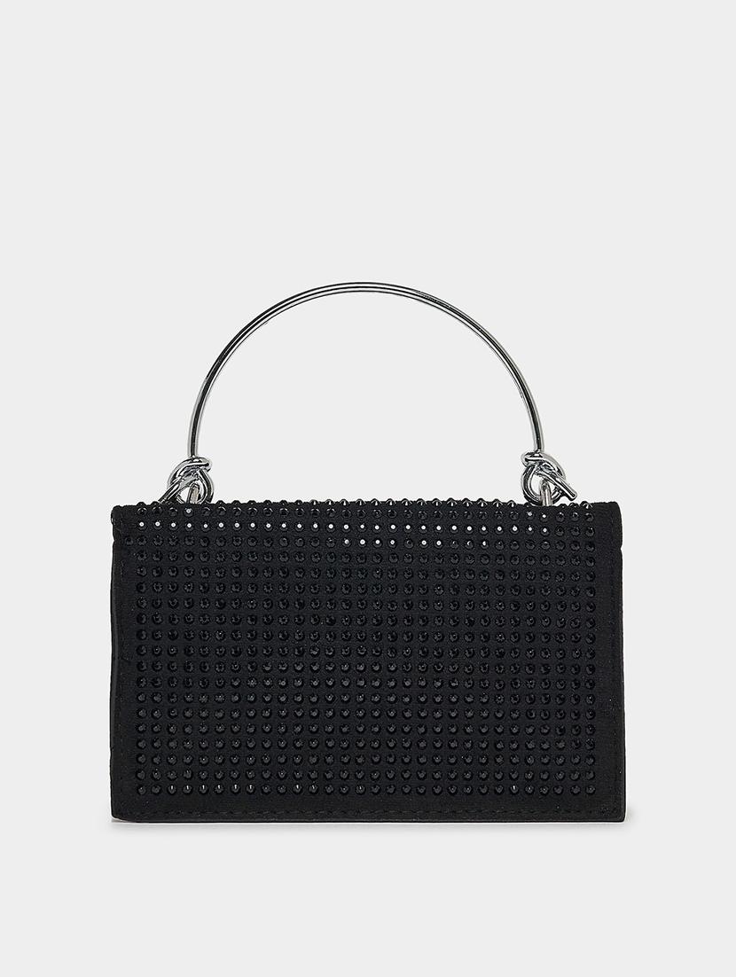 women black textured handbag - 21618115 - Standard Image - 1