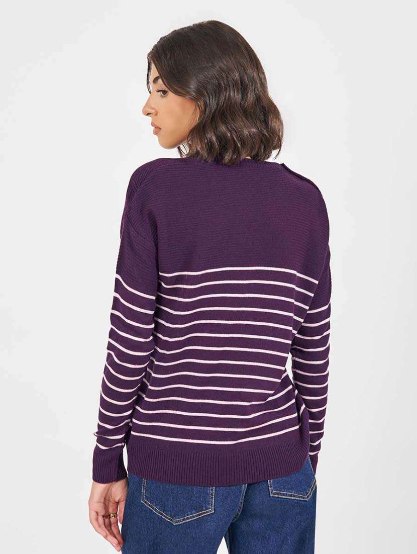 women self design long sleeve pullover - 21618121 -  Standard Image - 1