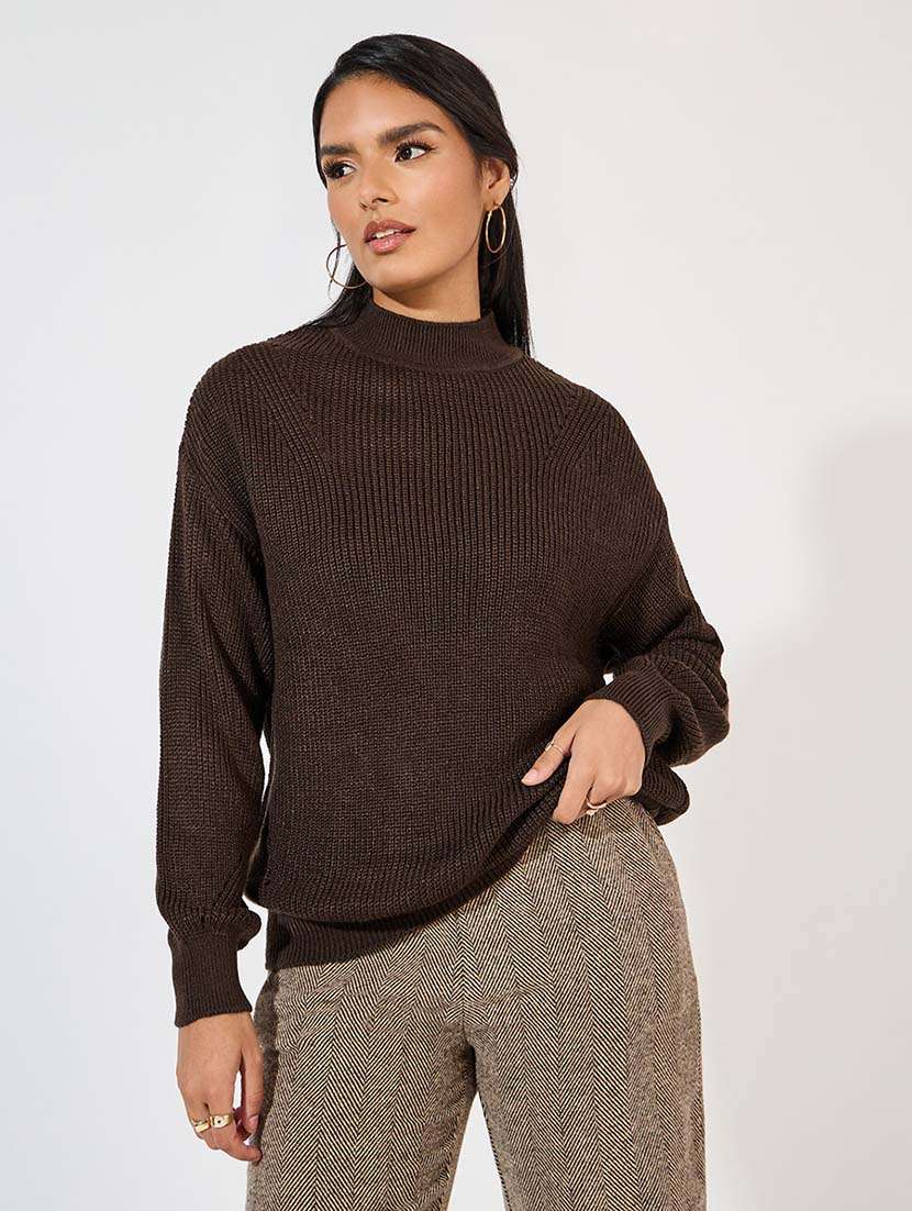 women self design long sleeve pullover