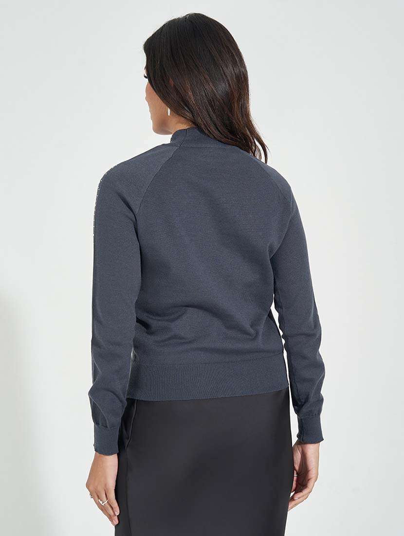 women self design long sleeve pullover - 21618133 -  Standard Image - 1