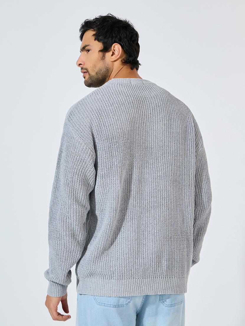 men solid long sleeves pullover - 21618138 - Standard Image - 1