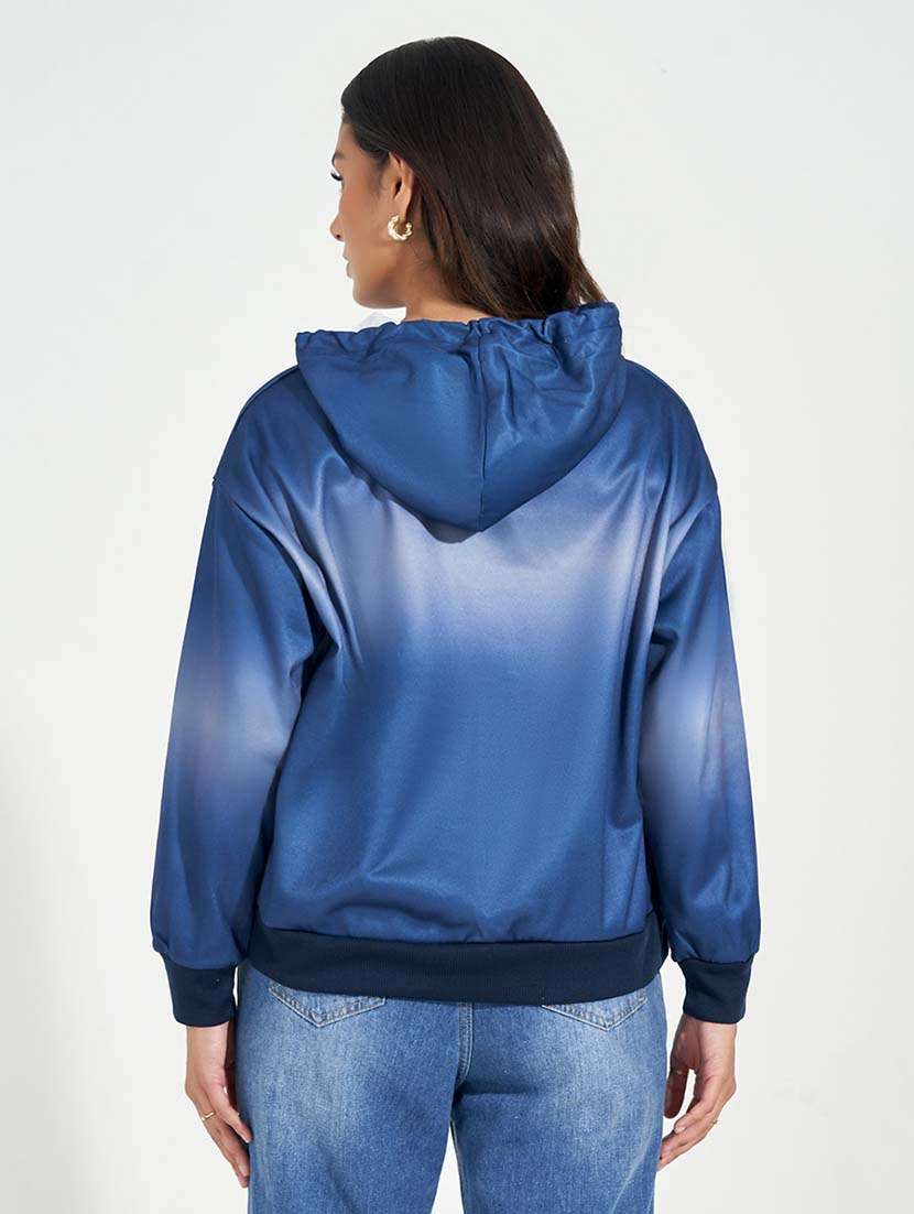 women front print long sleeve sweatshirt - 21618158 -  Standard Image - 1