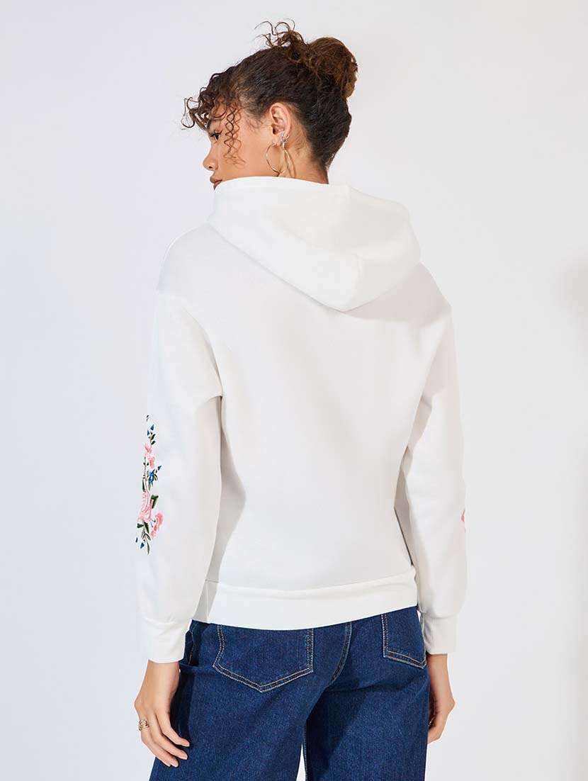 women embroidered long sleeve sweatshirt - 21618159 -  Standard Image - 1