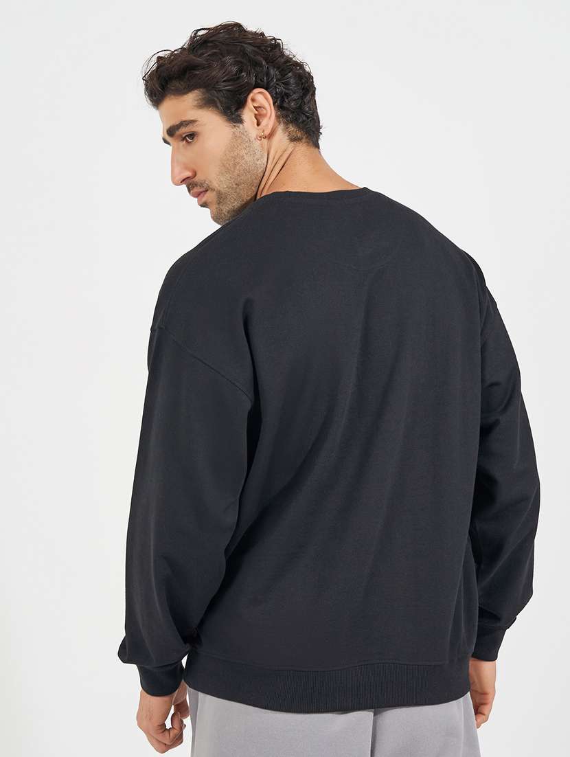 men placement print long sleeve sweatshirt - 21618164 -  Standard Image - 1