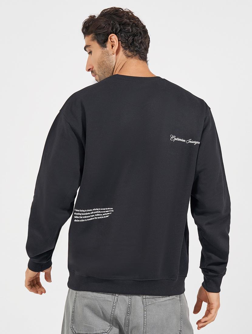 men back print long sleeve sweatshirt - 21618168 -  Standard Image - 1