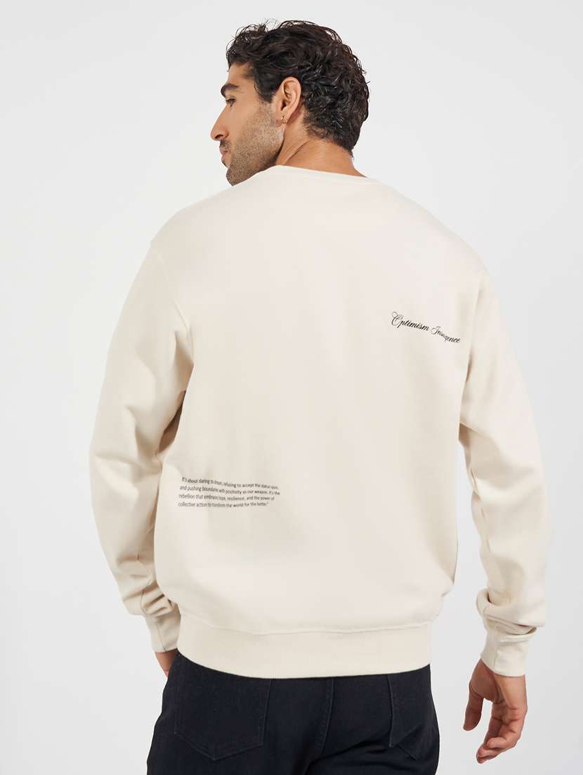 men back print long sleeve sweatshirt - 21618169 -  Standard Image - 1