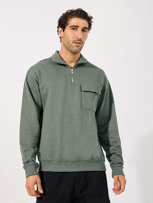 men solid long sleeve sweatshirt - 21618201 - Standard Image - 0