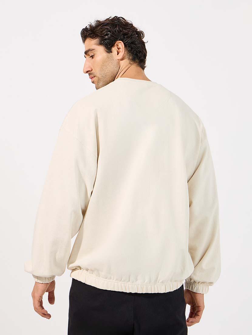 men solid long sleeve sweatshirt - 21618206 - Standard Image - 1