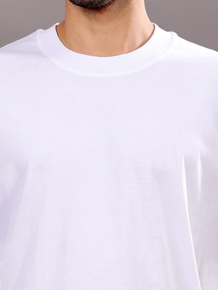 men solid short sleeve oversized t-shirt - 21618351 - Standard Image - 6