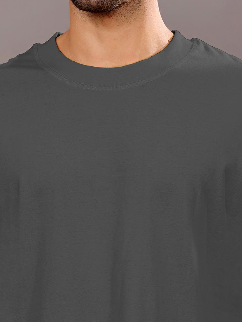 men solid short sleeve oversized t-shirt - 21618364 - Standard Image - 6