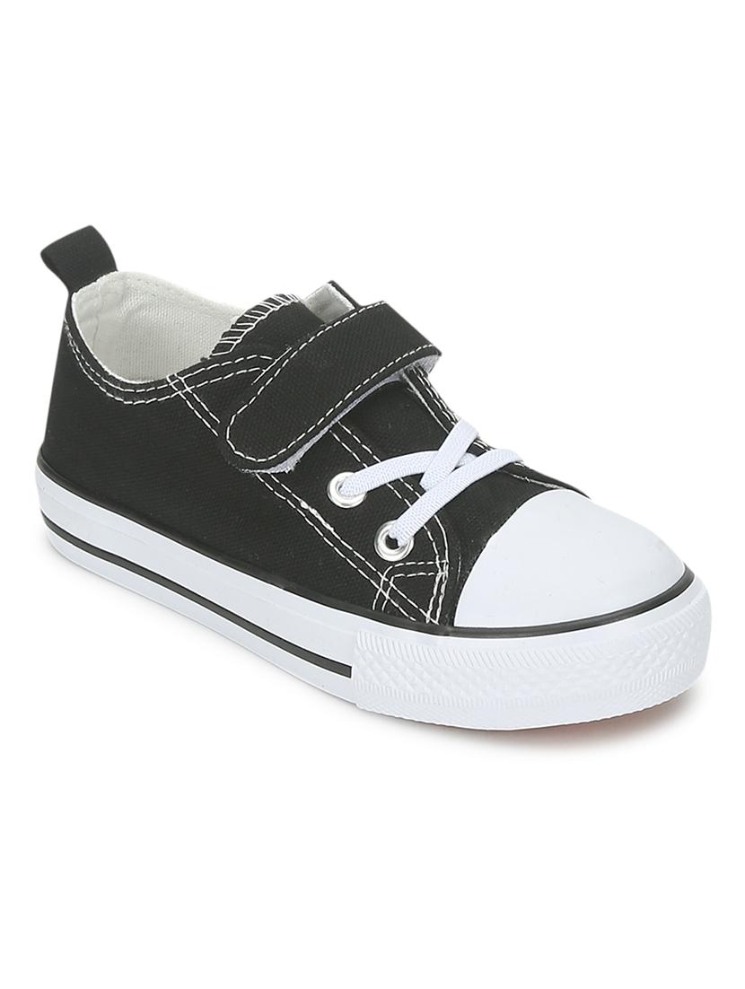 unisex solid lace up canvas sneakers - 21618499 -  Standard Image - 1