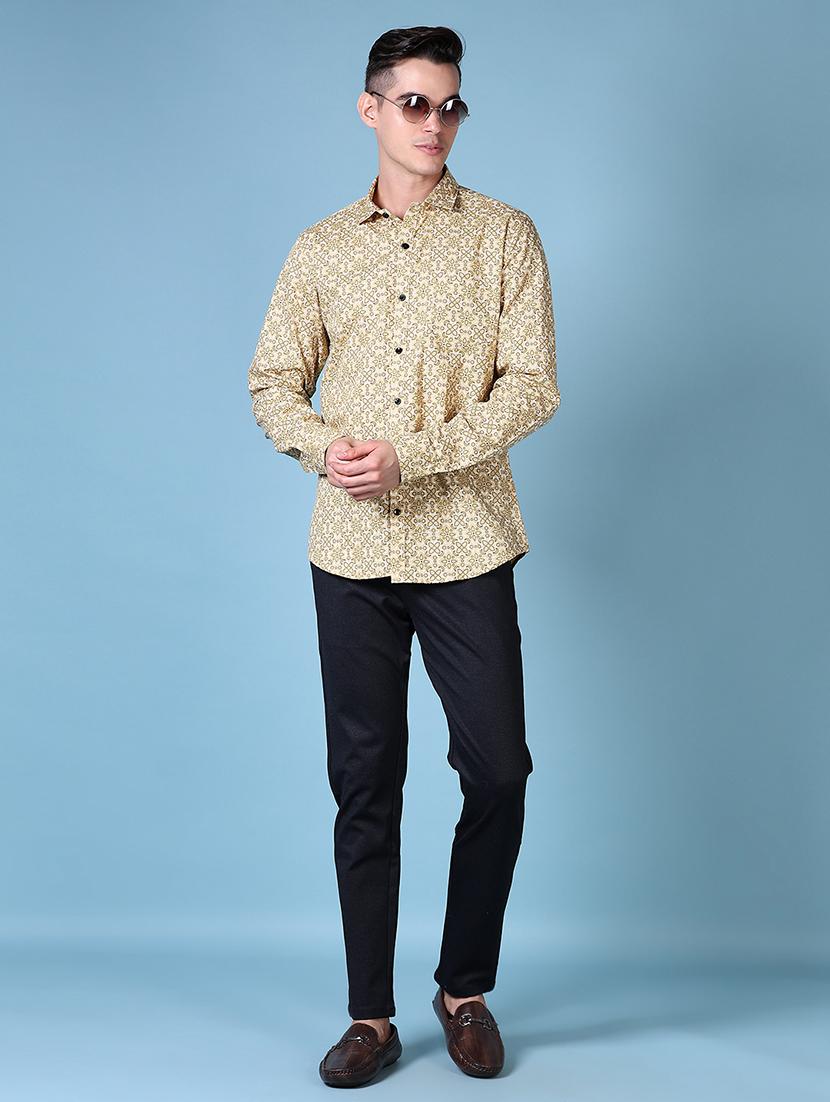 men long sleeves printed casual shirt - 21618710 - Standard Image - 4
