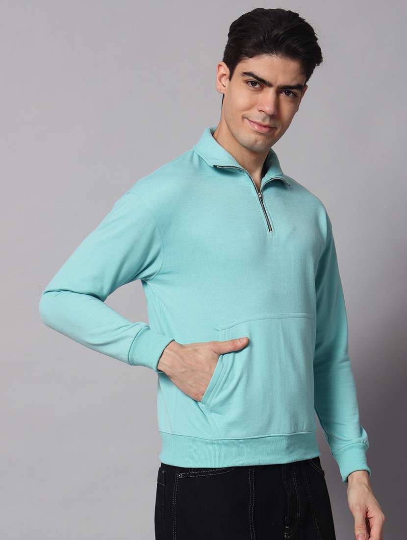 men long sleeves plain sweatshirt - 21618944 -  Standard Image - 1