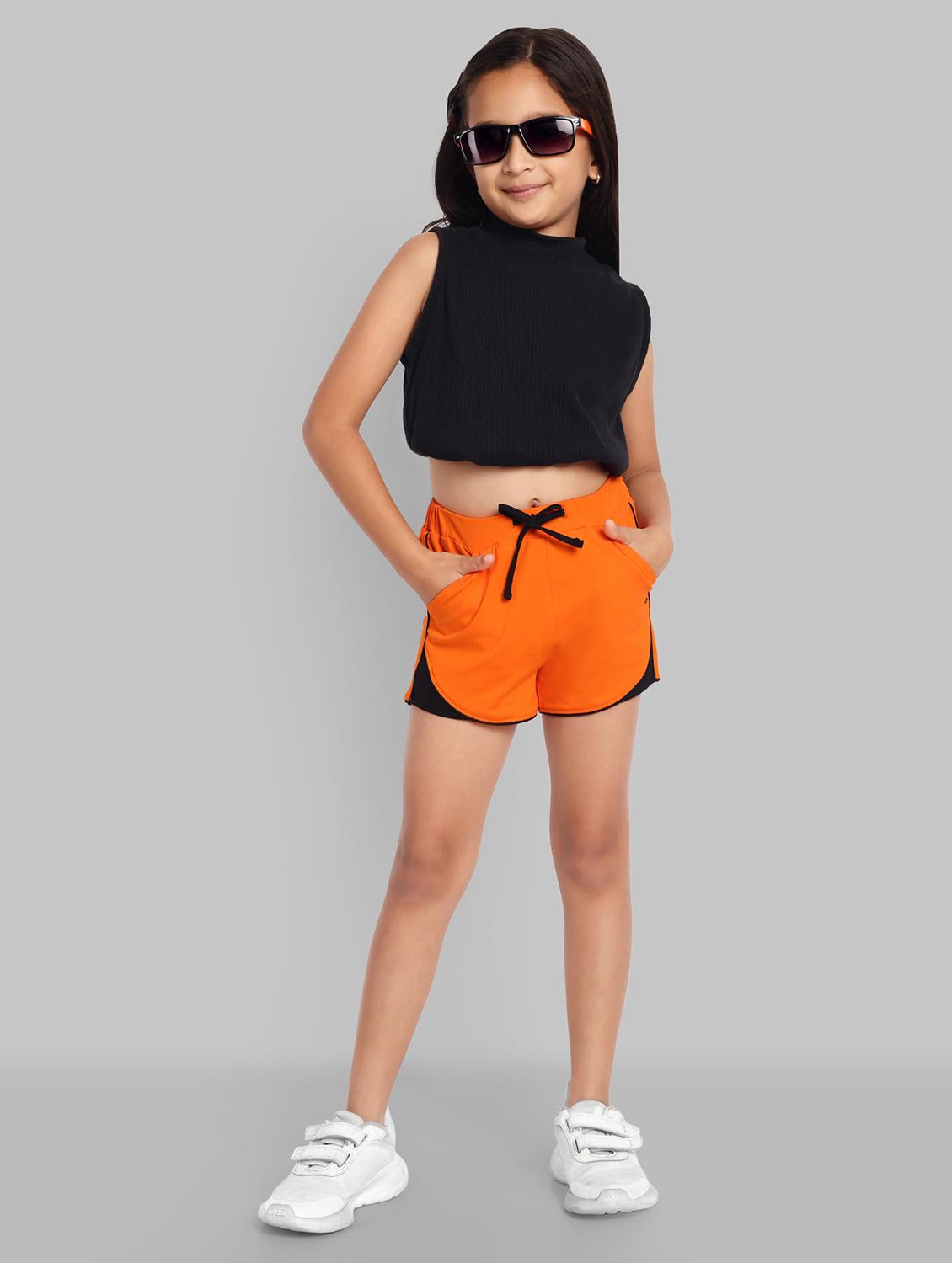 girls color block shorts - 21619275 - Standard Image - 4