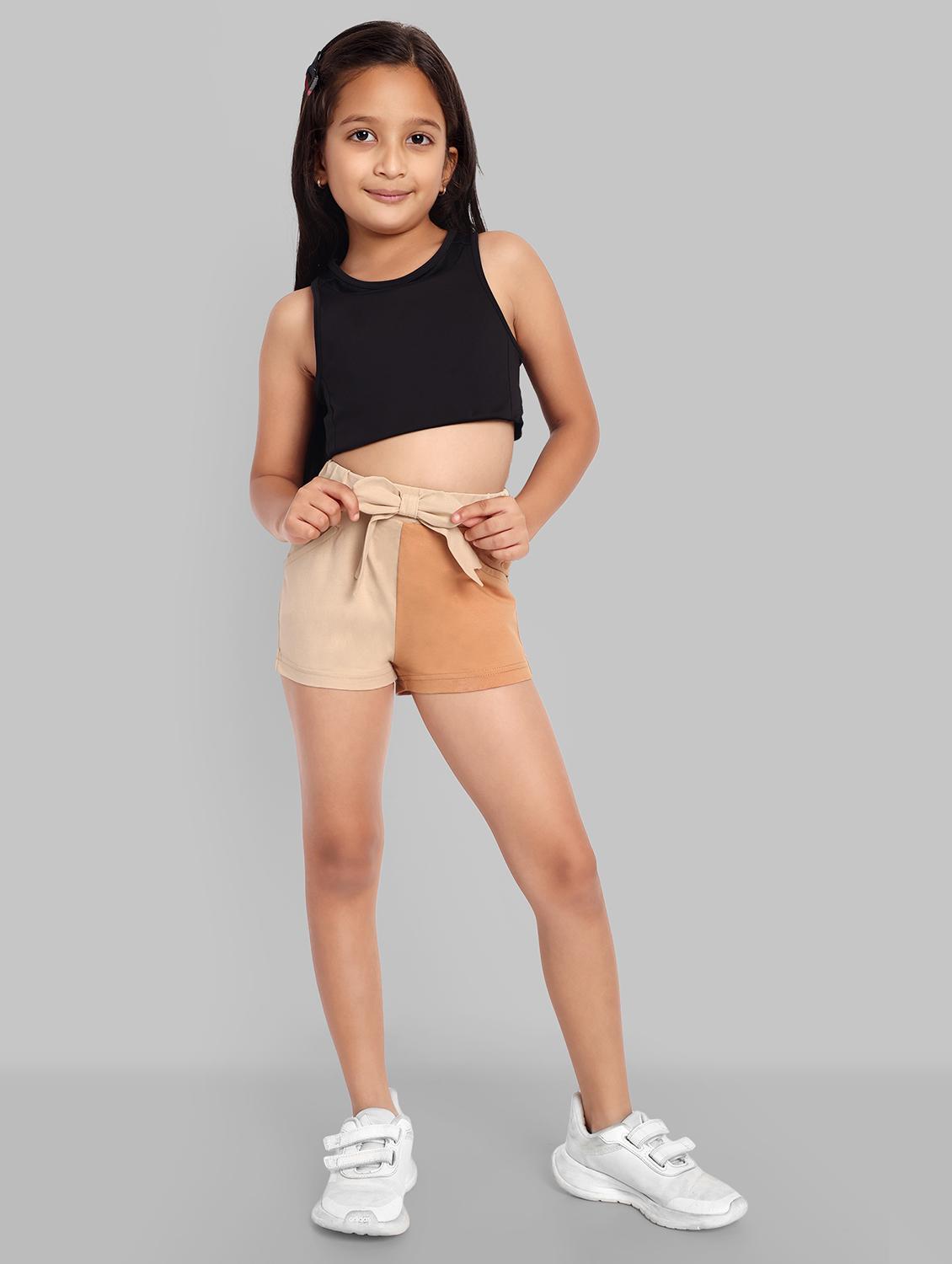 girls color block shorts - 21619277 - Standard Image - 4