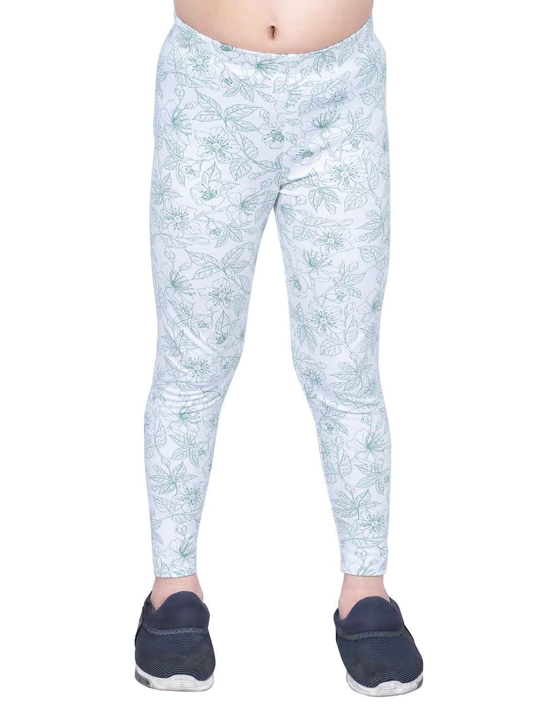 girls floral print high rise legging