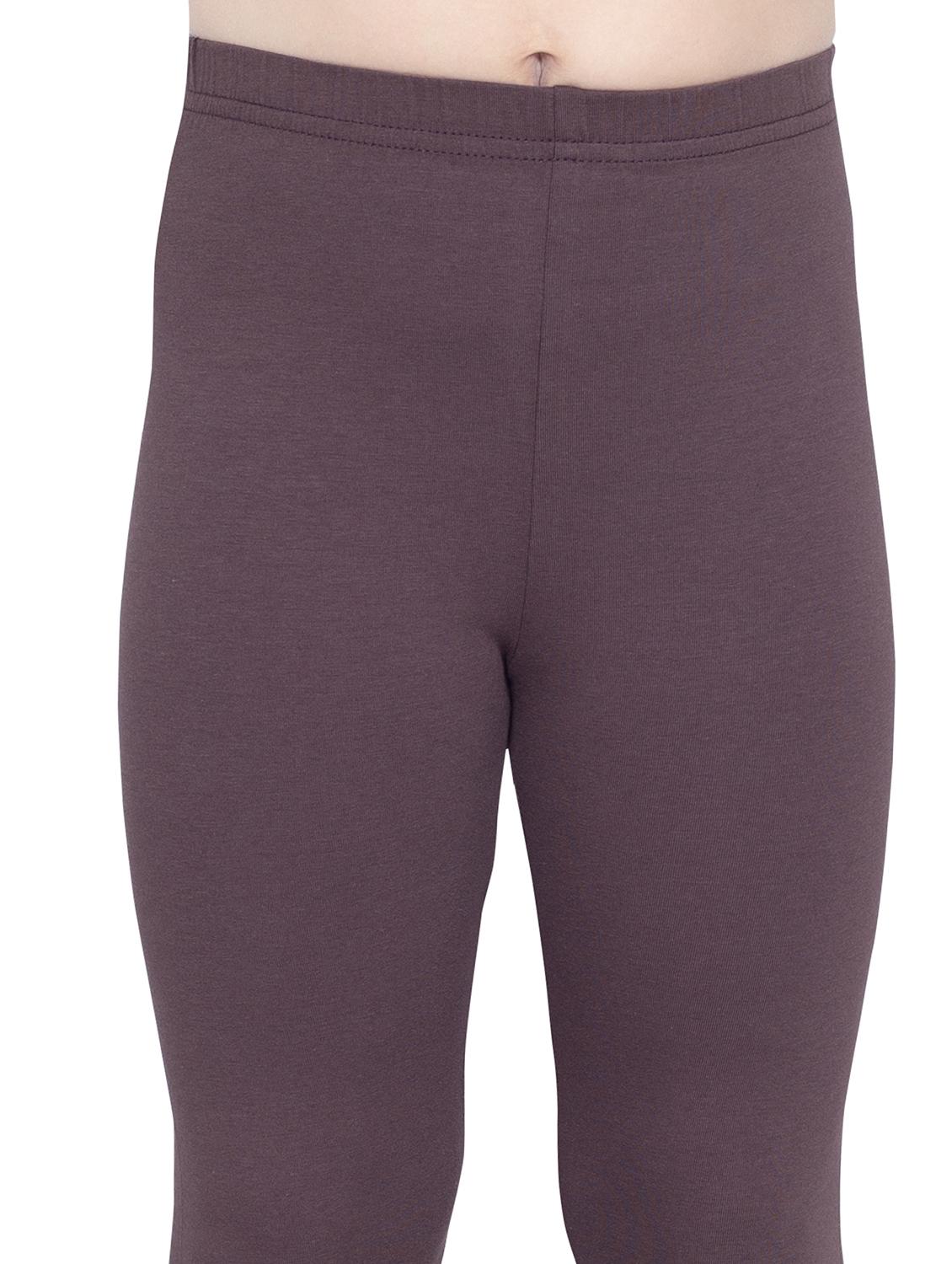 girls solid high rise legging - 21619821 - Standard Image - 4