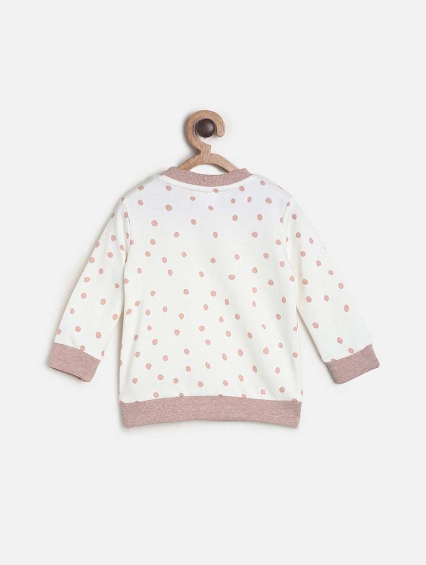 girls printed round neck sweatshirt - 21620177 -  Standard Image - 1