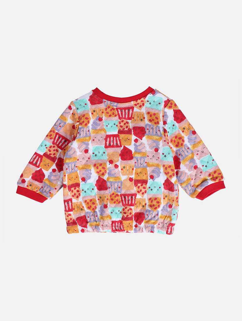 girls all over printed round neck sweatshirt - 21620199 -  Standard Image - 1