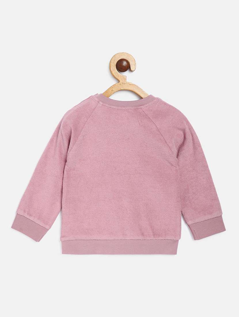 girls placement printed round neck sweatshirt - 21620201 - Standard Image - 1