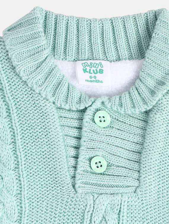 boys self design collared sweater - 21620240 -  Standard Image - 4