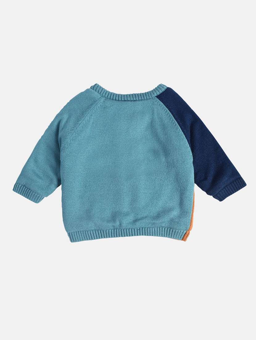 boys printed round neck sweater - 21620242 -  Standard Image - 1