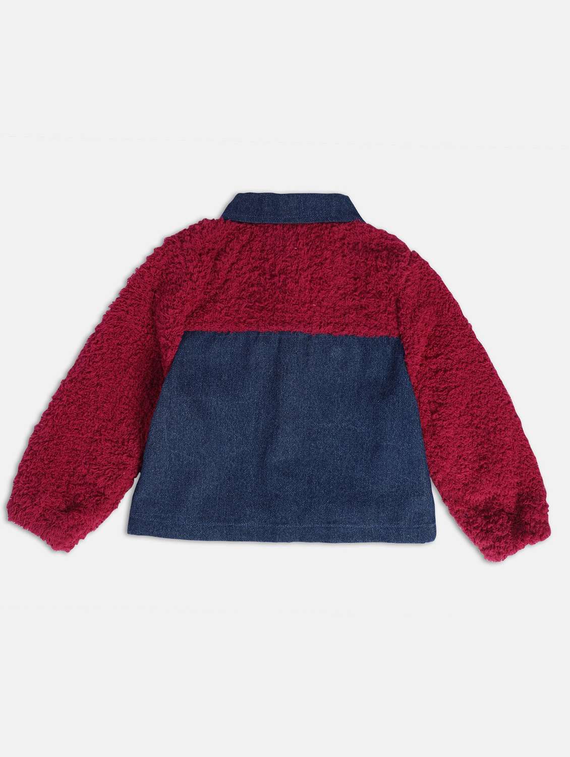 girls color block detailed jacket - 21620248 -  Standard Image - 1