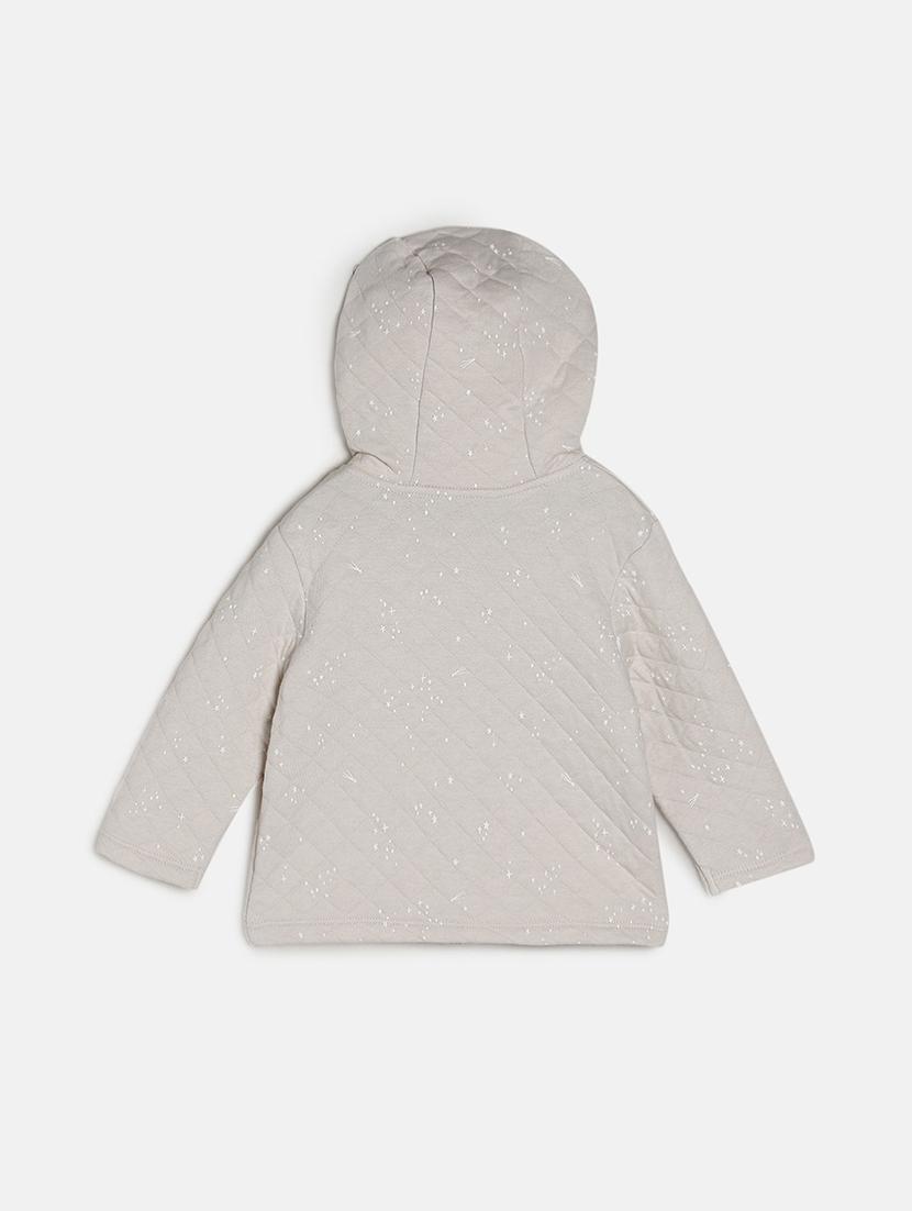 girls printed hooded quilted jacket - 21620262 - Standard Image - 1