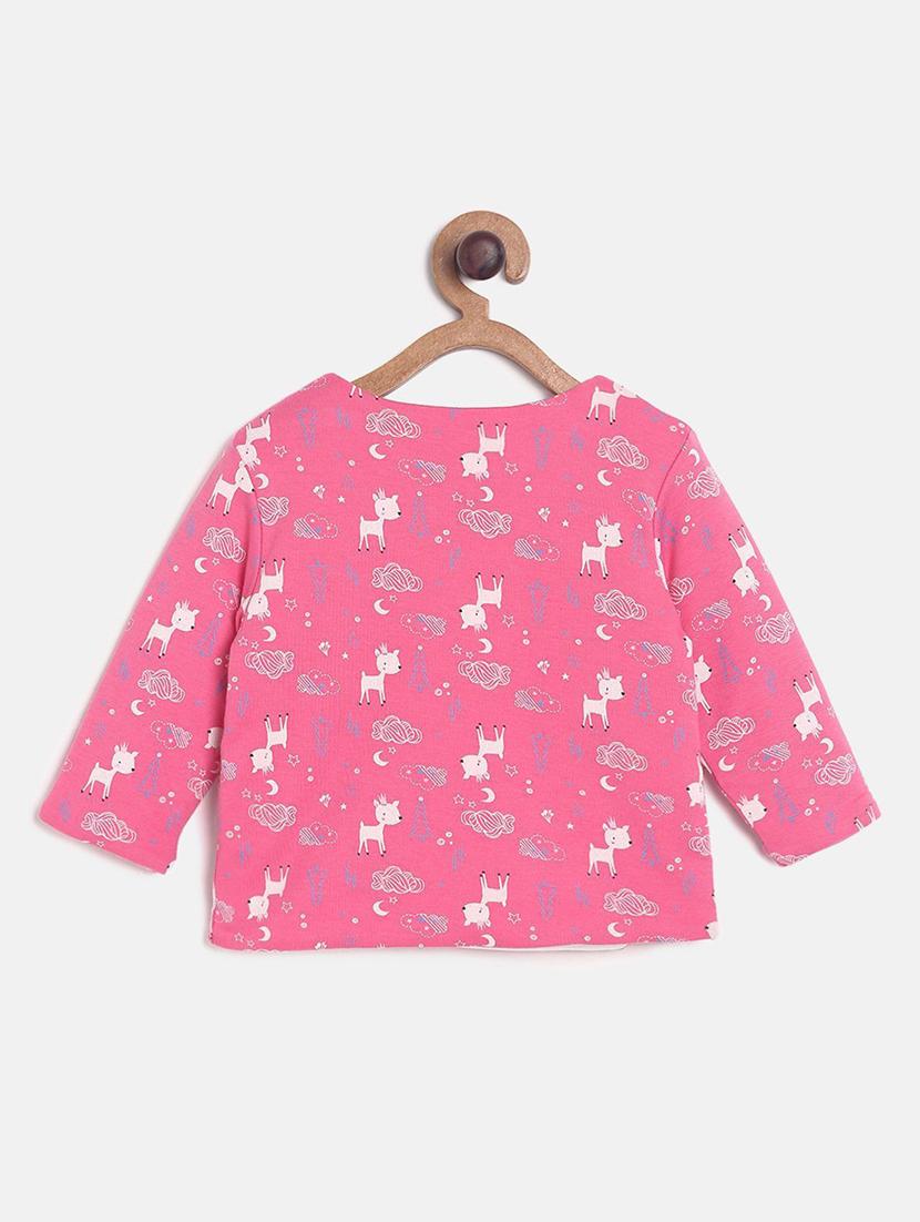 girls printed long sleeves jacket - 21620303 -  Standard Image - 1