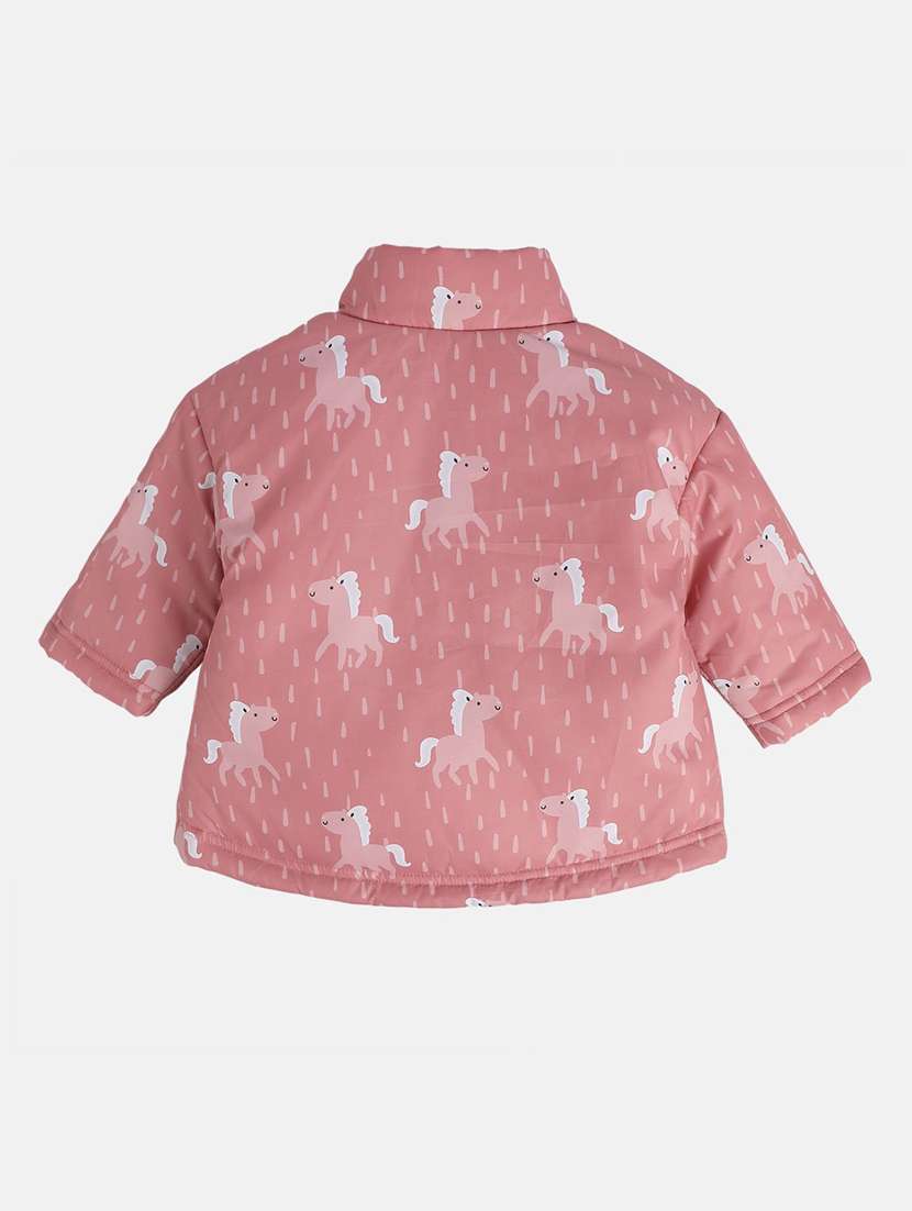 girls printed long sleeves jacket - 21620311 - Standard Image - 1